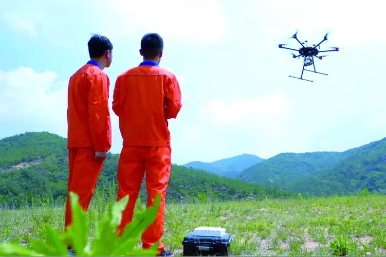 四方台无人机倾斜摄影巡检拍摄